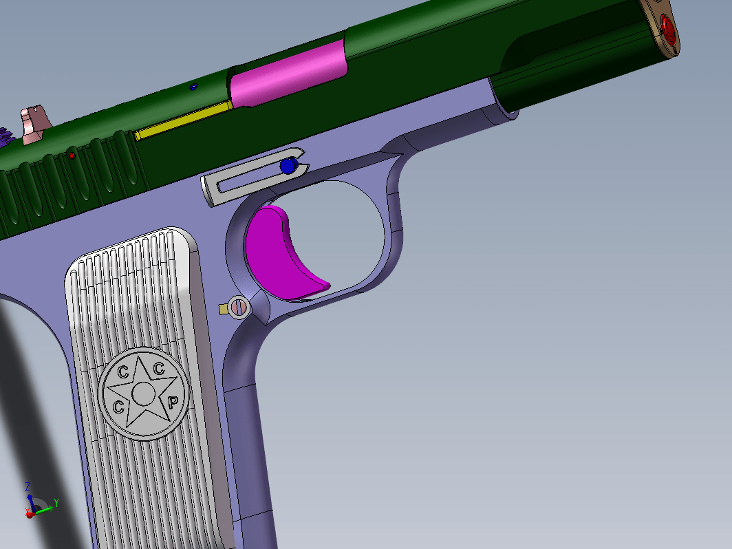 玩具枪模型机构