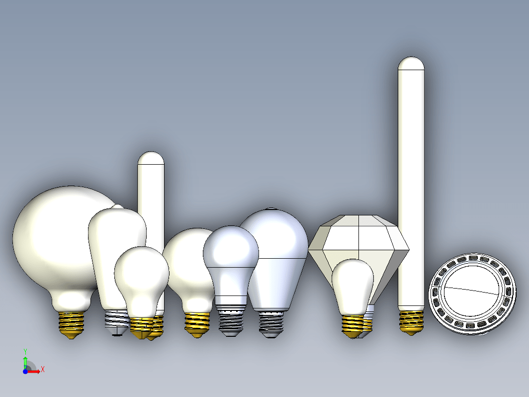 13种灯泡灯盏集合模型