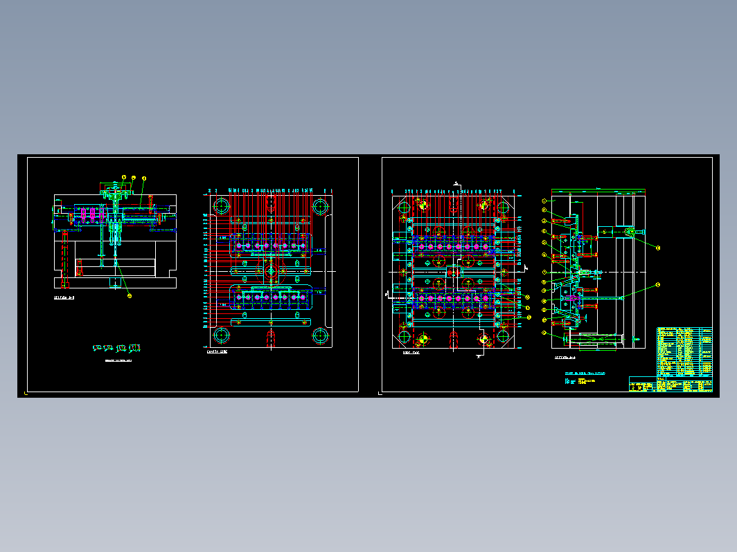 模具结构图—030弹簧行位