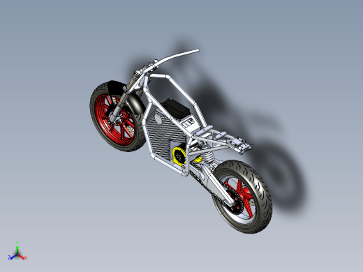 CB150电动摩托车结构缩略图