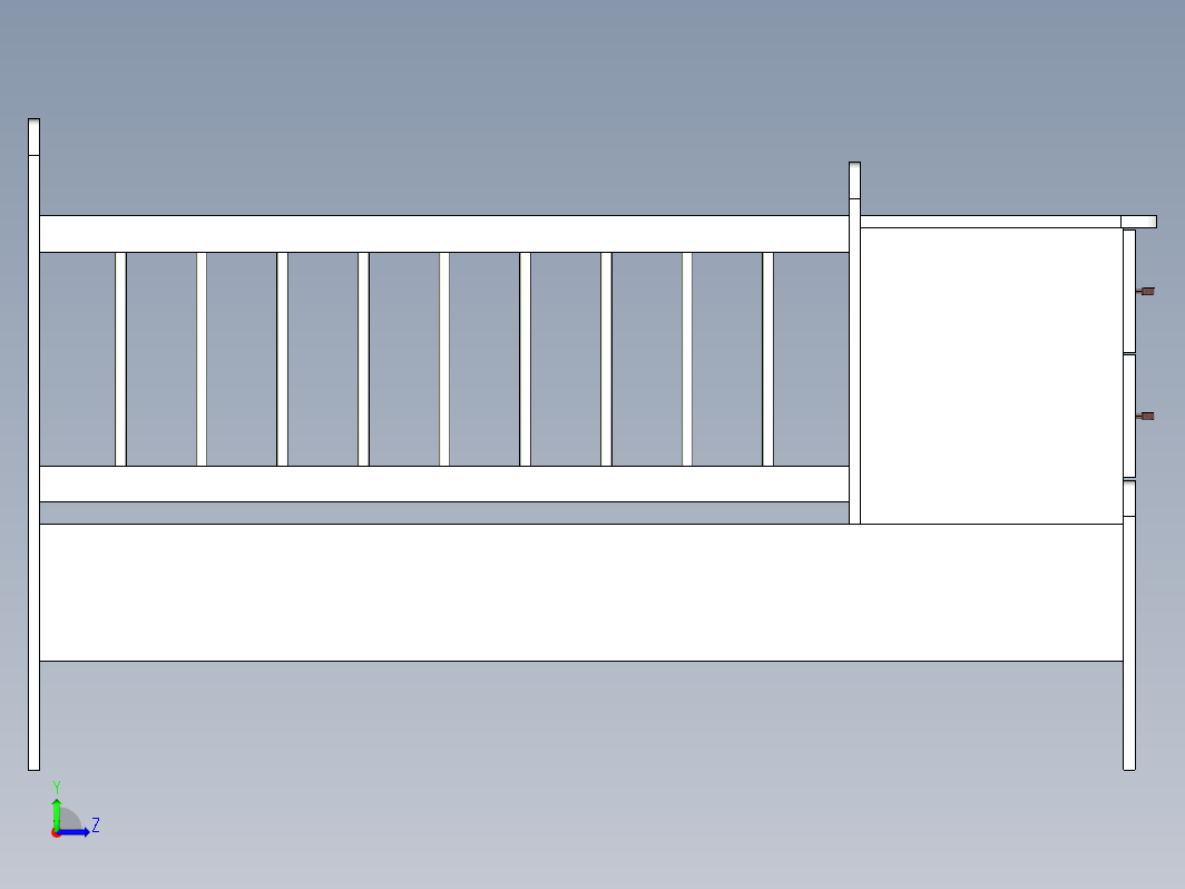 小婴儿床模型 baby bed