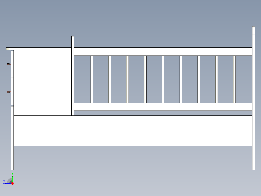 小婴儿床模型 baby bed