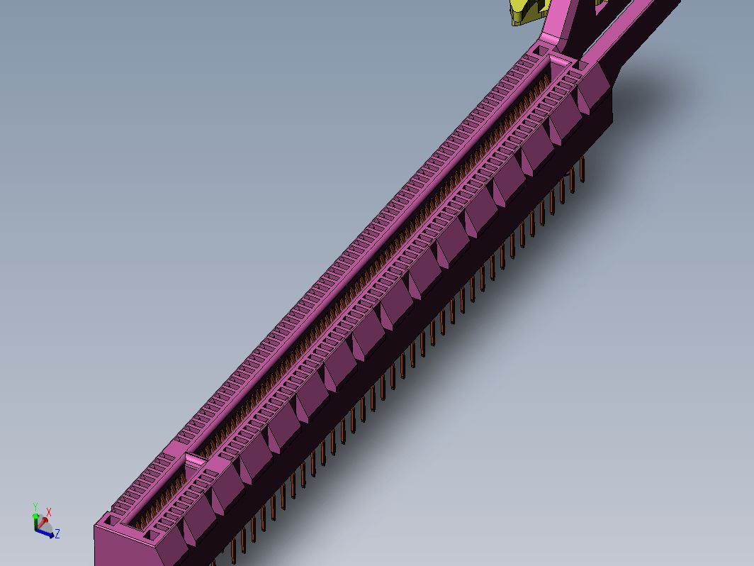 主板PCI Express x16接口插槽模型