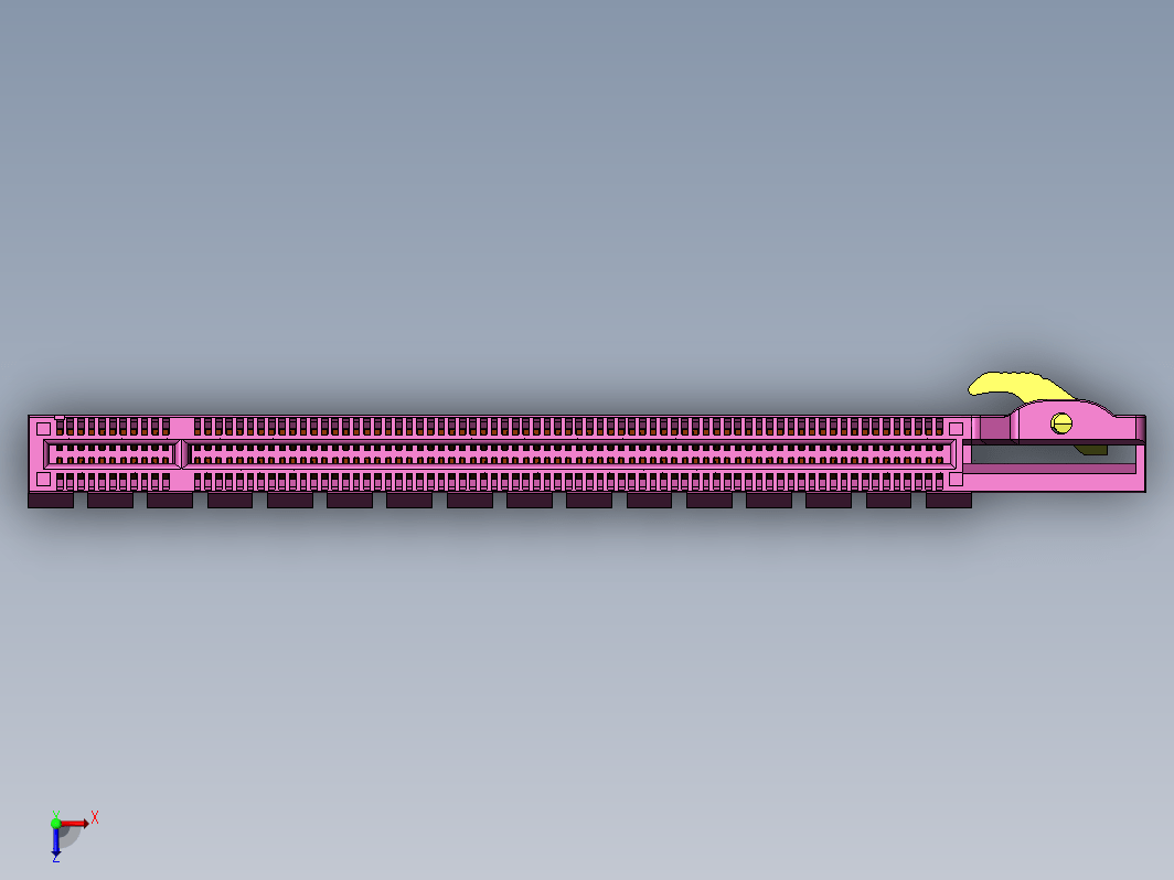 主板PCI Express x16接口插槽模型