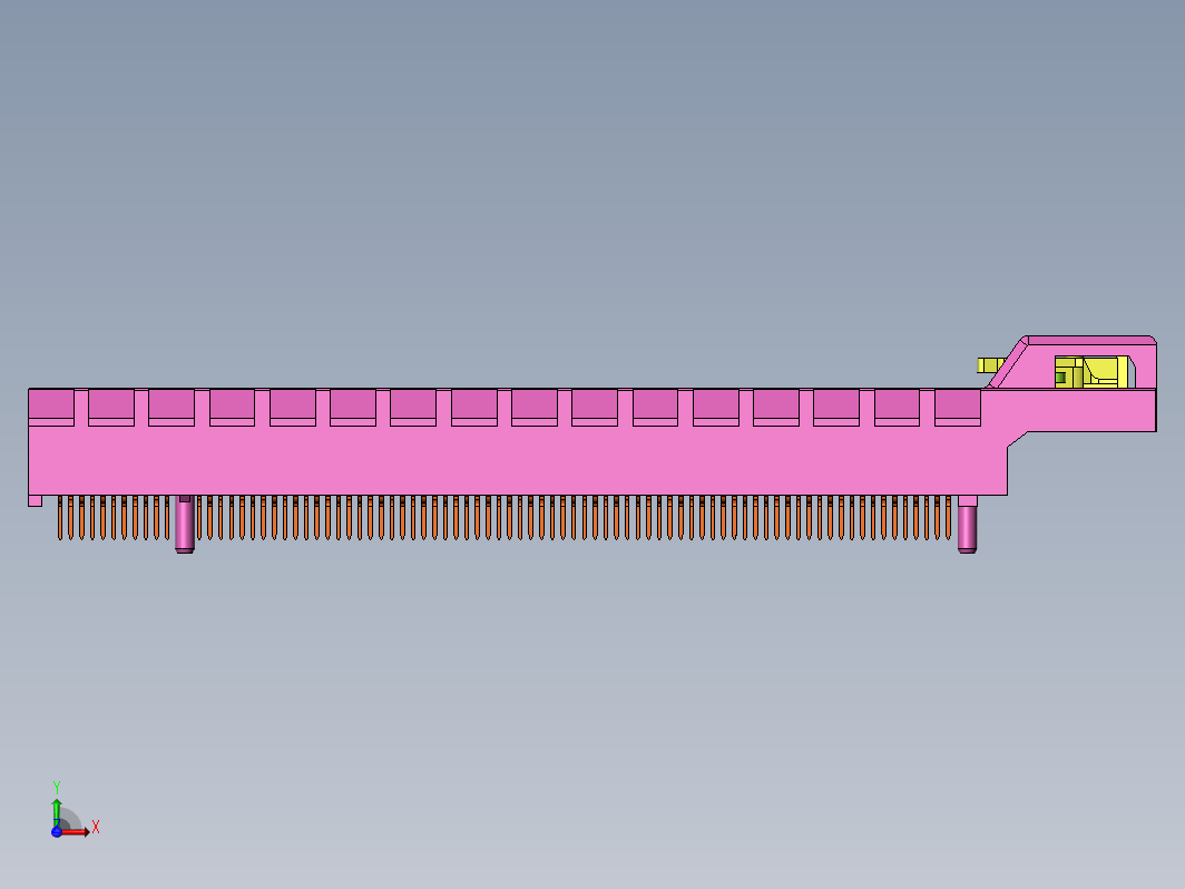 主板PCI Express x16接口插槽模型