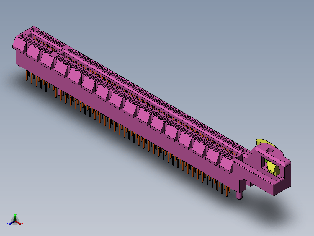 主板PCI Express x16接口插槽模型