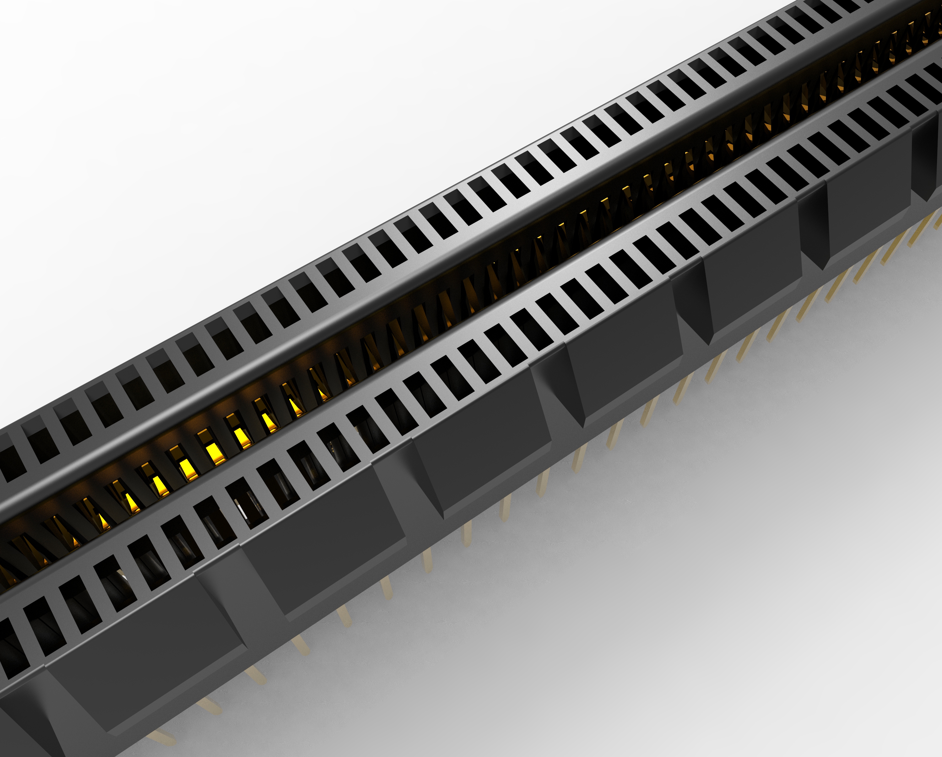 主板PCI Express x16接口插槽模型