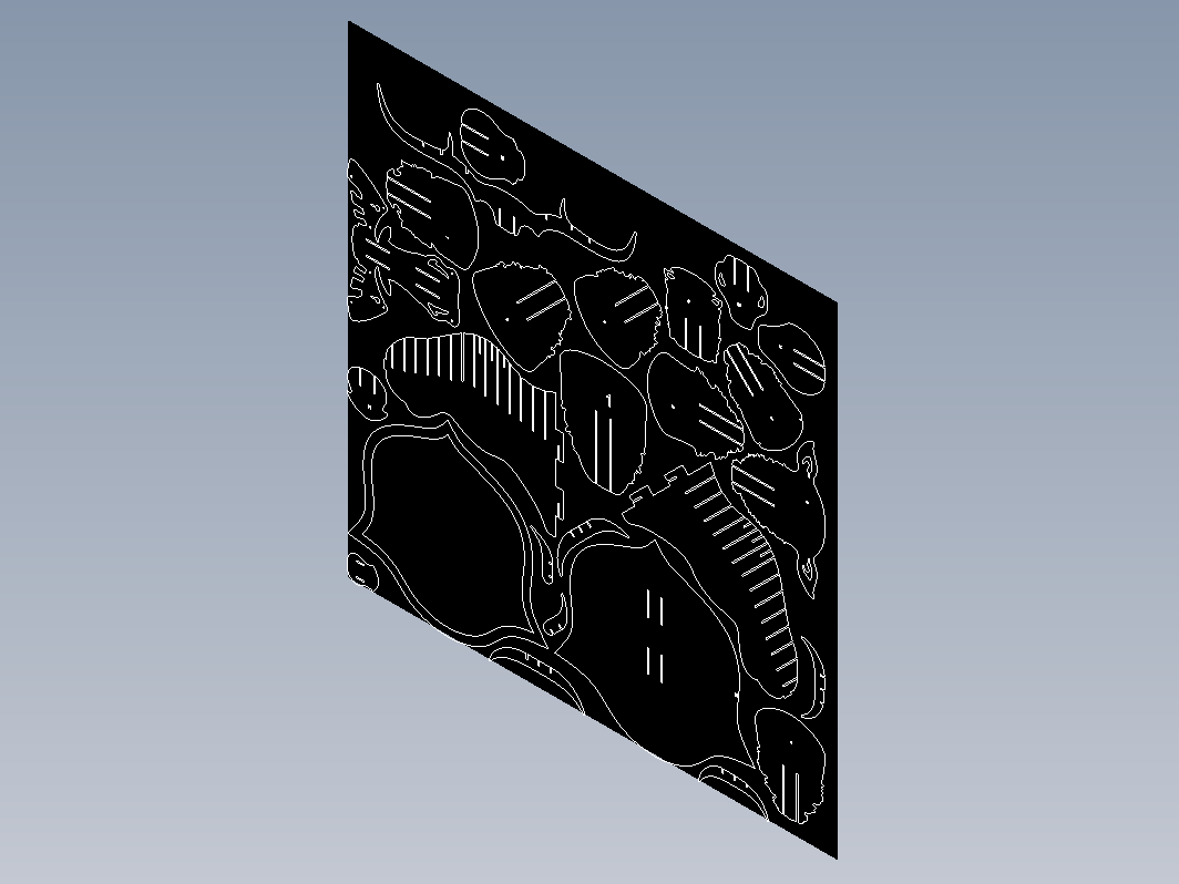 Alce驼鹿头拼装激光切割图纸