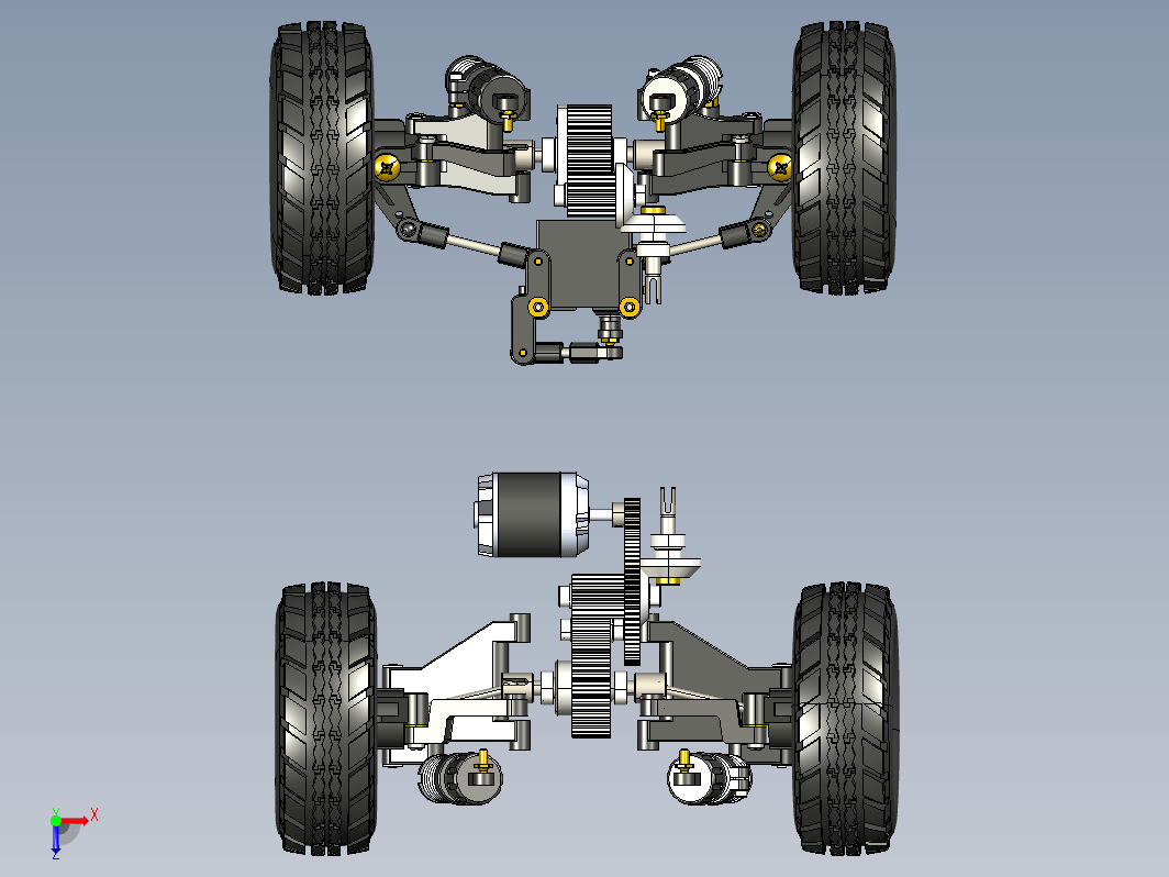 TAMIYA田宫 Hummer DF01遥控车前后桥