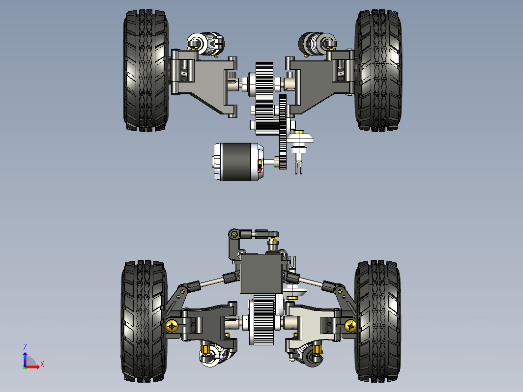 TAMIYA田宫 Hummer DF01遥控车前后桥