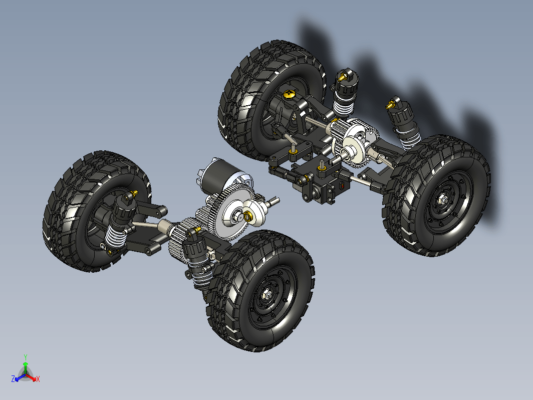 TAMIYA田宫 Hummer DF01遥控车前后桥