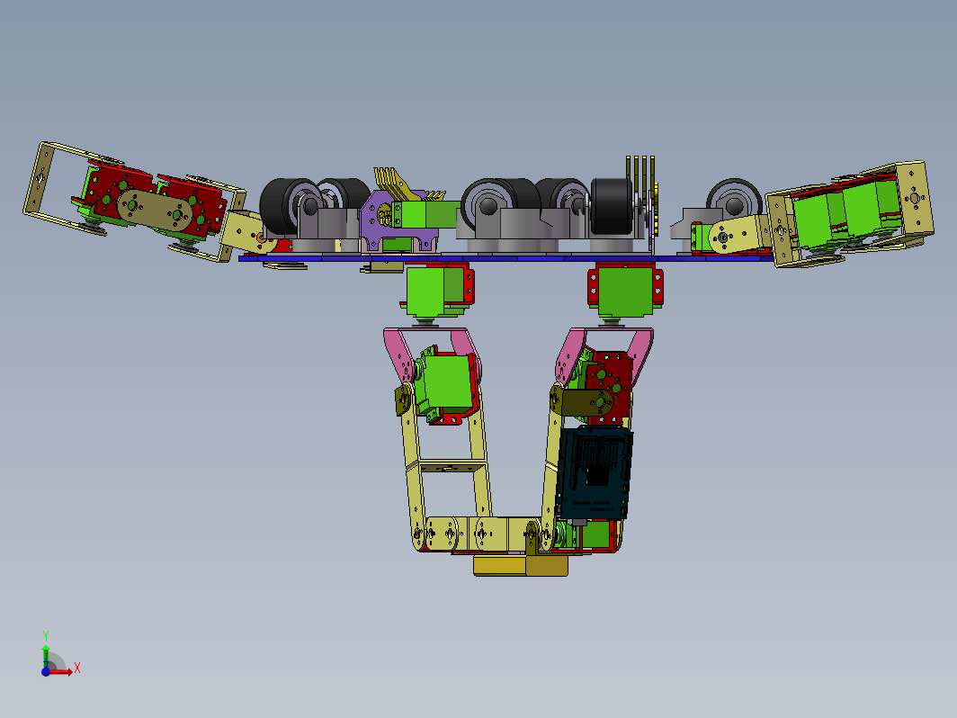 虫型机器人设计（3D+CAD+说明书）