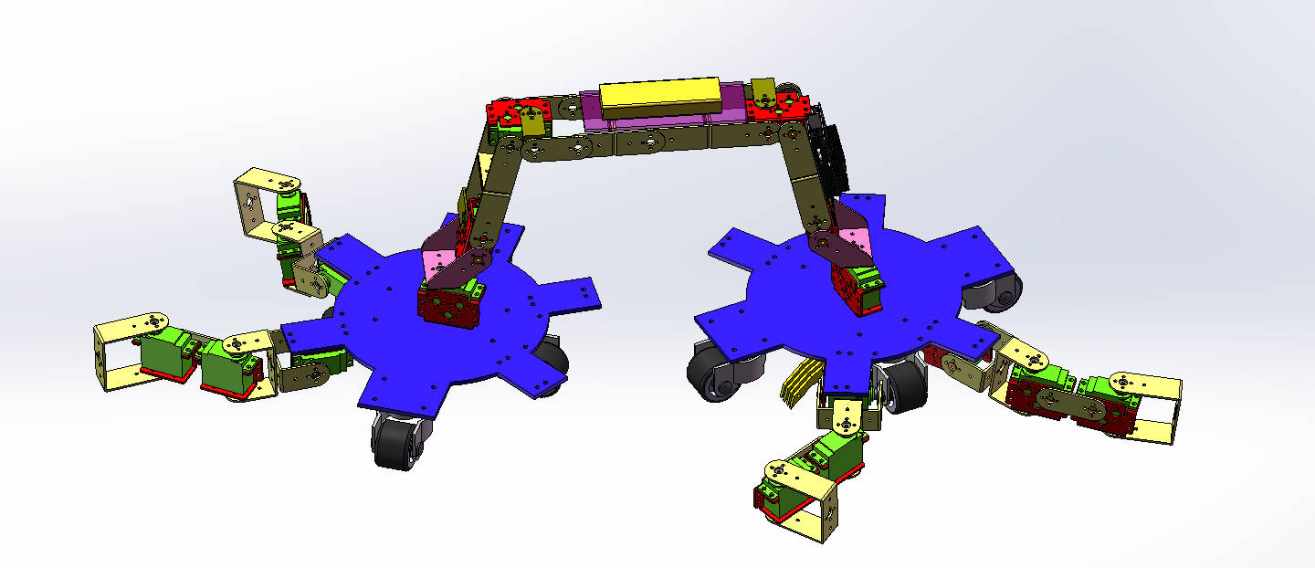 虫型机器人设计（3D+CAD+说明书）