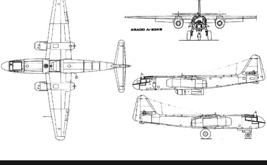 Arado Ar 234 Blitz轰炸机缩略图