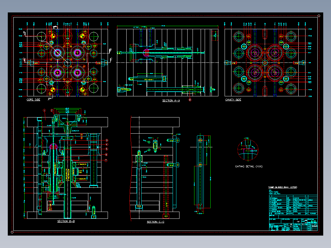 模具结构图—007-1内螺纹