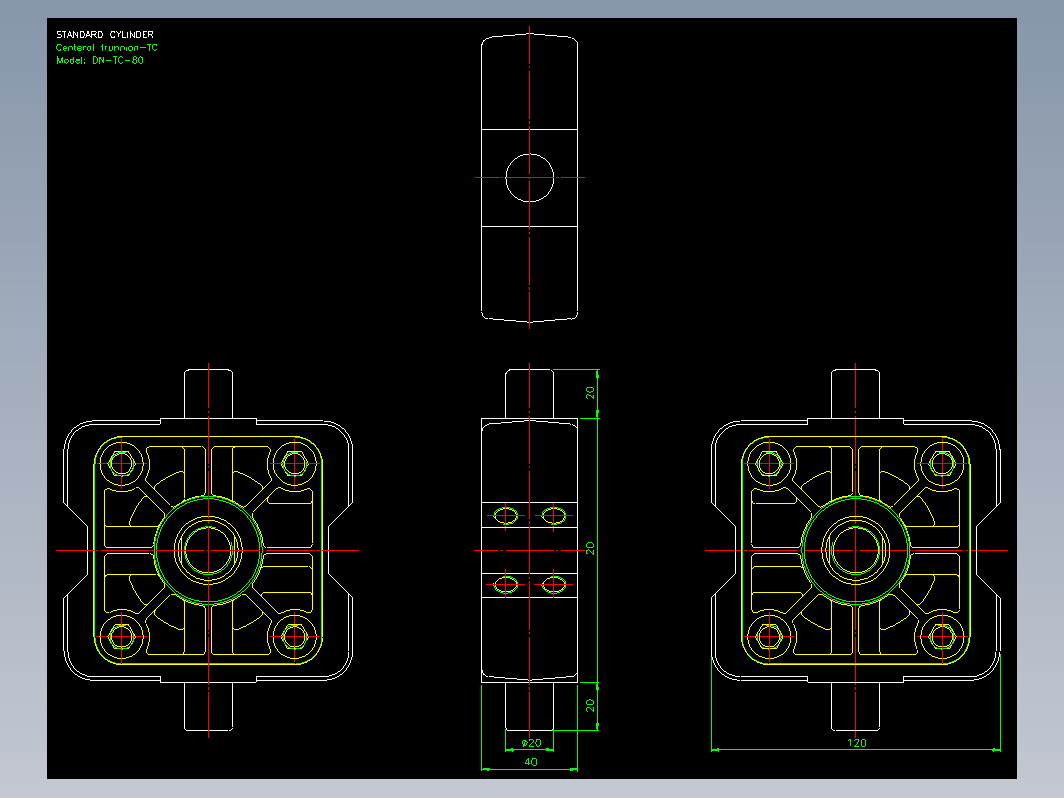 气缸 80TC