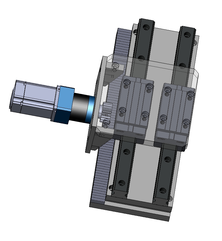 电机齿轮滑台三维SW2018带参