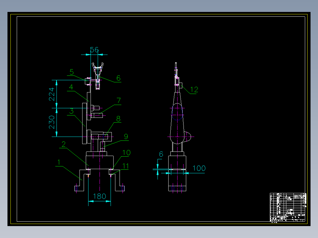 机械手装配CAD