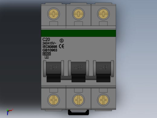 小型断路器 C20 3P缩略图