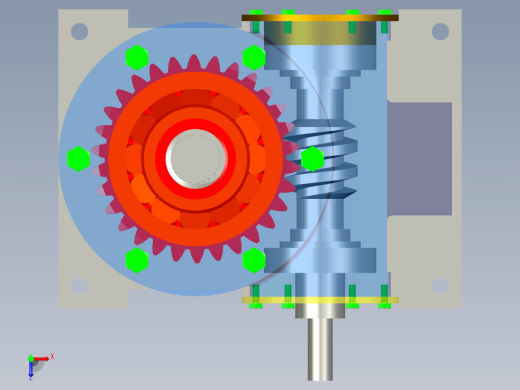 蜗轮丝杠升降机的设计三维ProE3.0带参+CAD+说明书缩略图