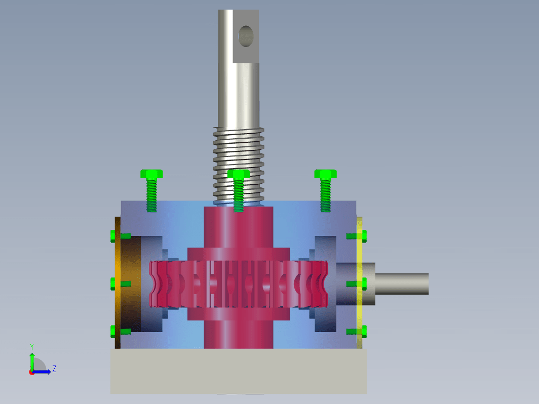 蜗轮丝杠升降机的设计三维ProE3.0带参+CAD+说明书