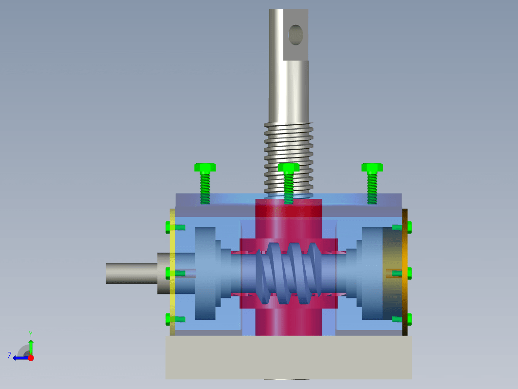 蜗轮丝杠升降机的设计三维ProE3.0带参+CAD+说明书