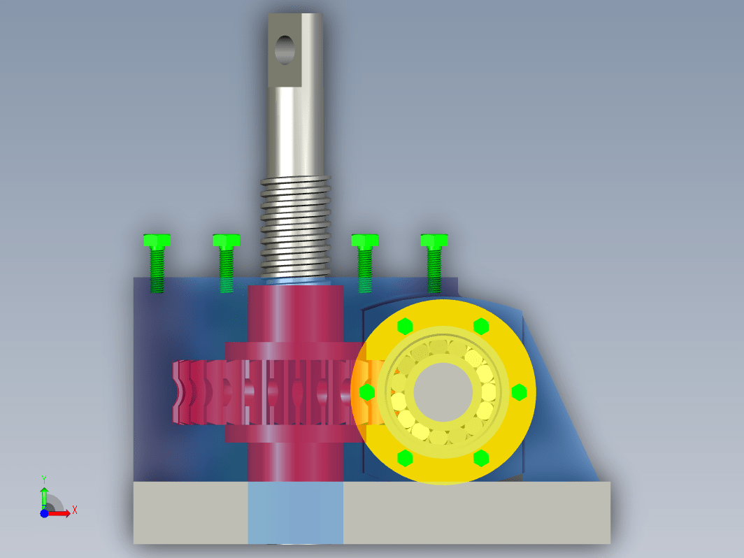 蜗轮丝杠升降机的设计三维ProE3.0带参+CAD+说明书