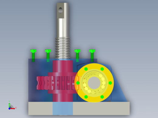 蜗轮丝杠升降机的设计三维ProE3.0带参+CAD+说明书缩略图