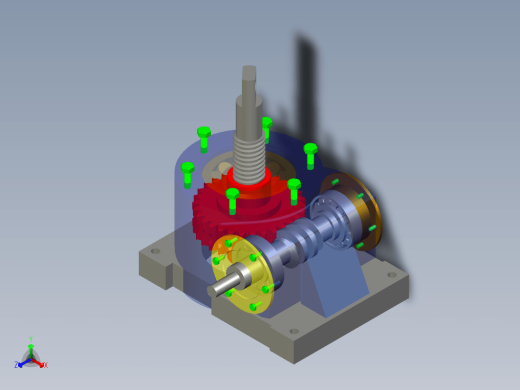 蜗轮丝杠升降机的设计三维ProE3.0带参+CAD+说明书缩略图