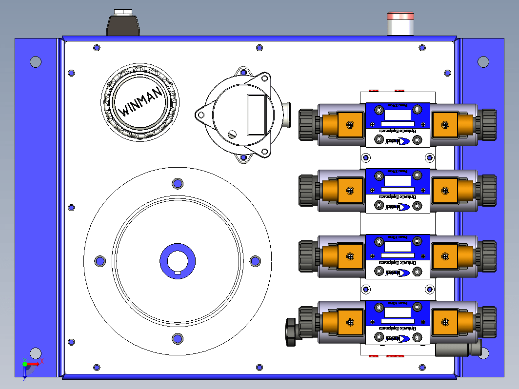 液压站3D模型图