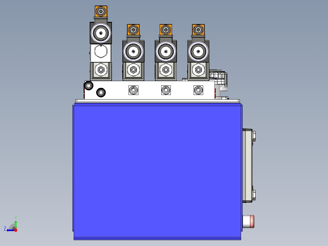 液压站3D模型图