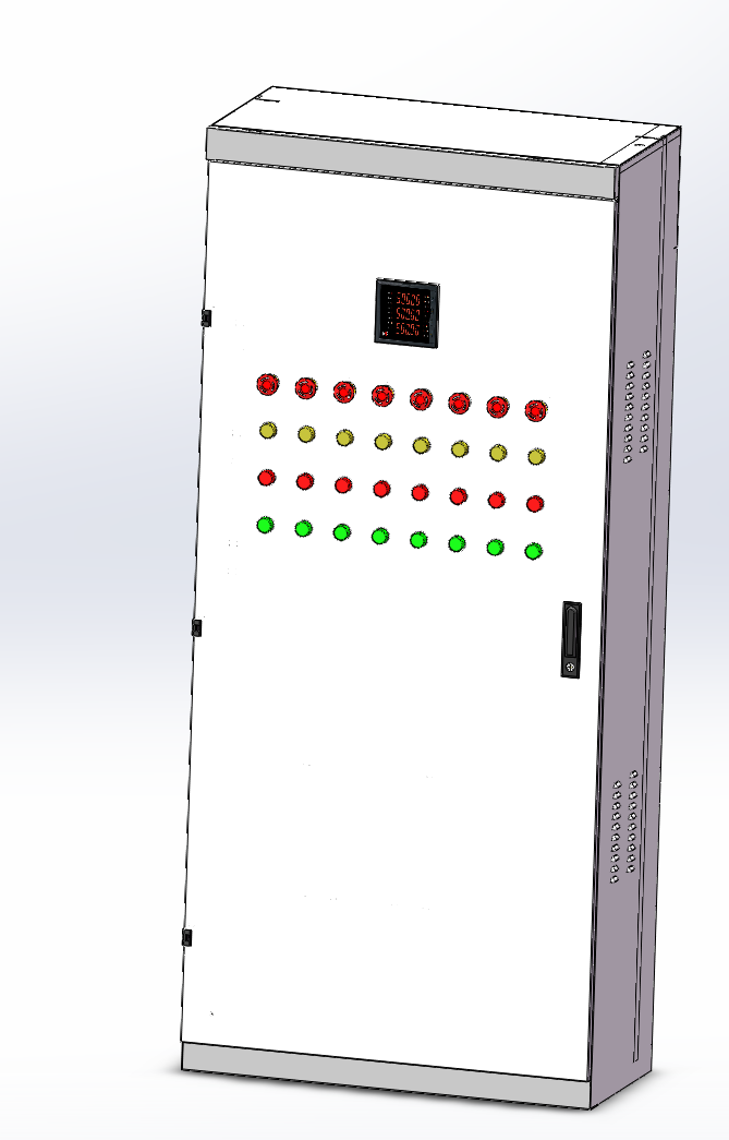 动力配电柜三维SW2018带参