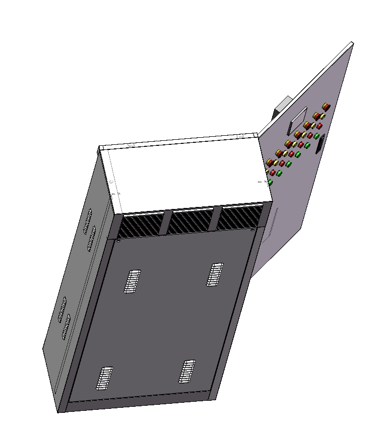 动力配电柜三维SW2018带参