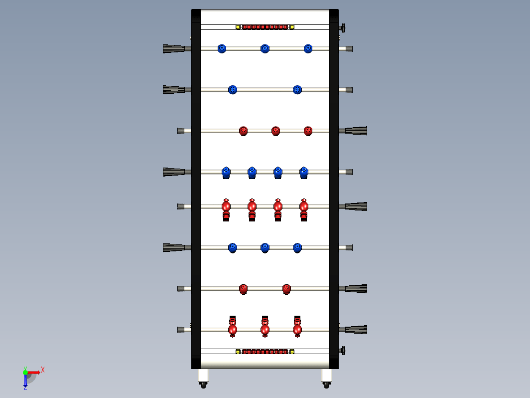 足球桌建模