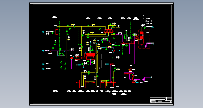 含硫化氢烟气克劳斯法硫回收工艺设计CAD+说明