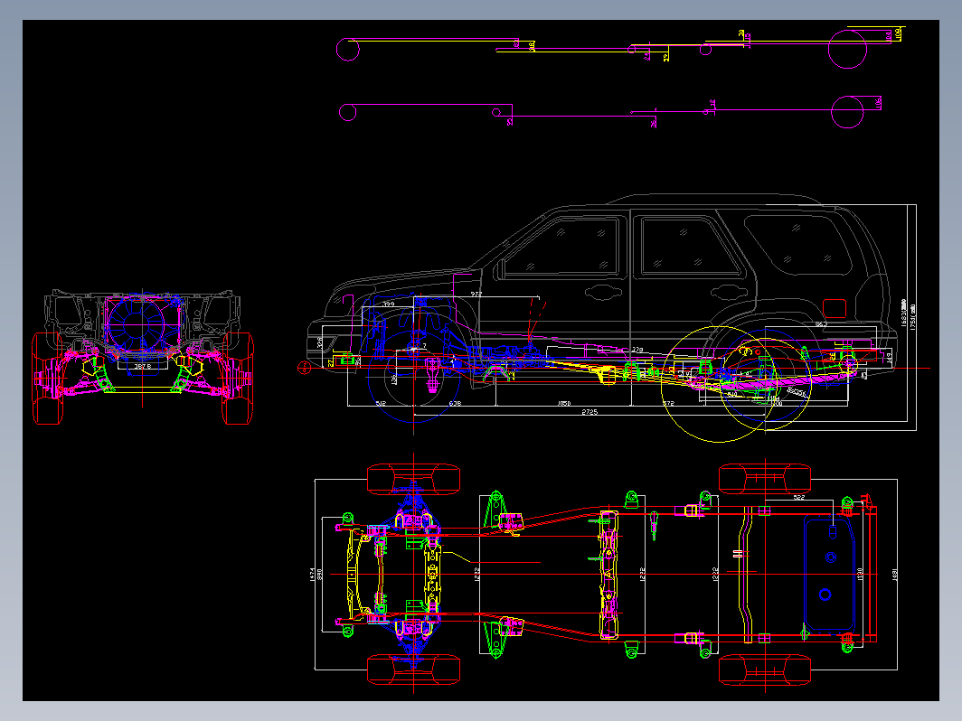 RBSUV整车图纸汽车