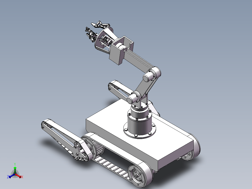 菠萝采摘器结构设计三维SW2014带参+CAD+说明书