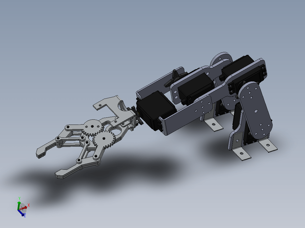 solidworks机械手模型