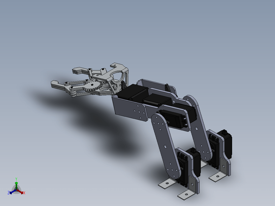 solidworks机械手模型