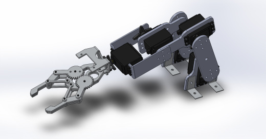 solidworks机械手模型缩略图