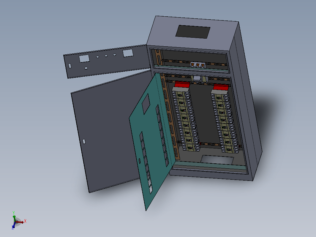 配电柜上下两开门