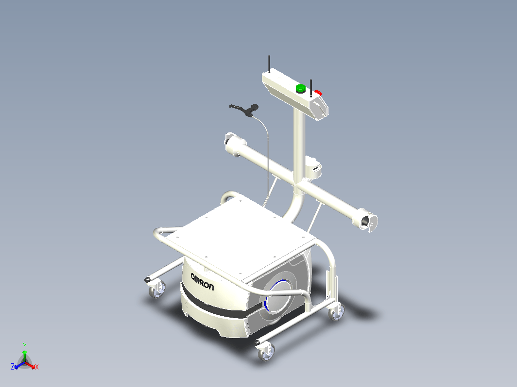 Omron LD CartAGV移动机器人车及其载重平台