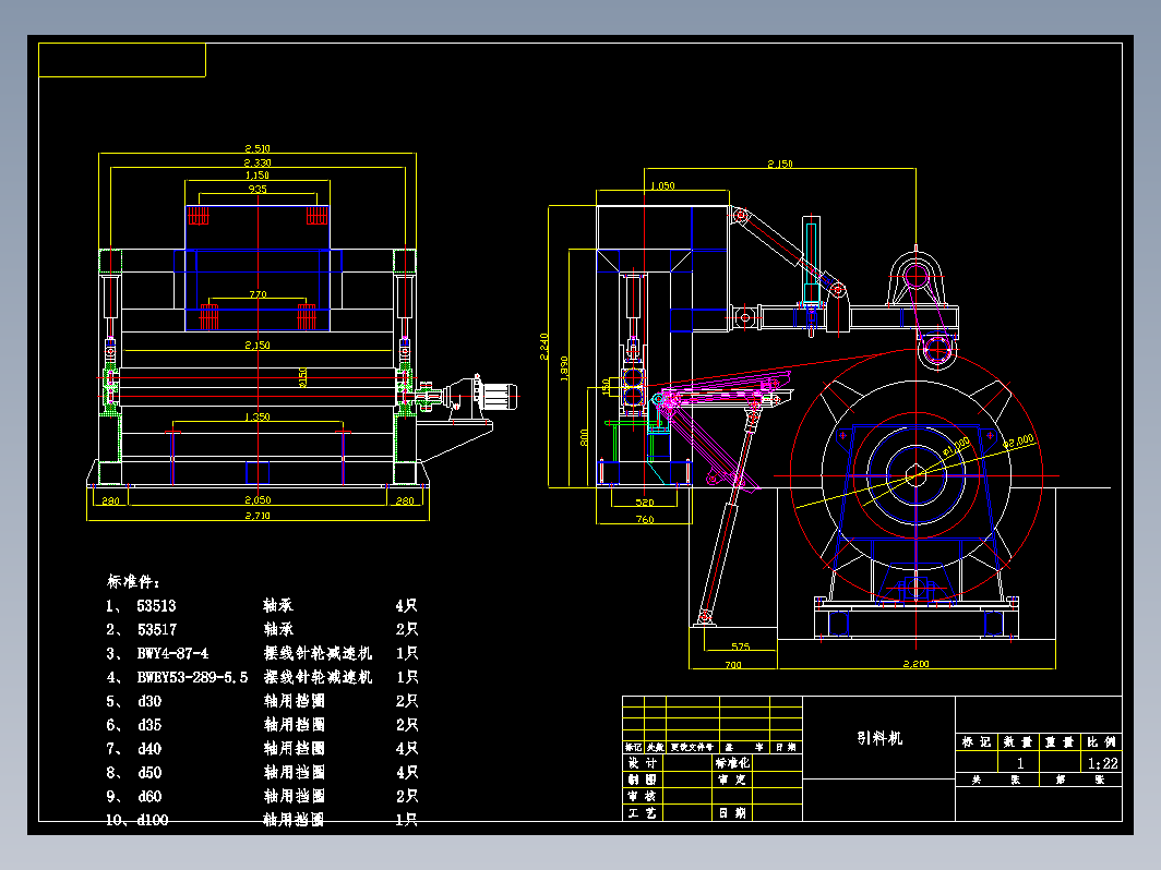 钢厂用引料机