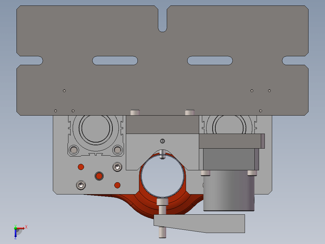 立柱气动焊接夹具设计3D+CAD工程图