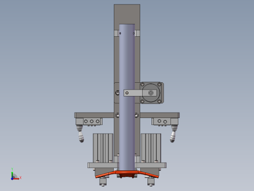 立柱气动焊接夹具设计3D+CAD工程图缩略图