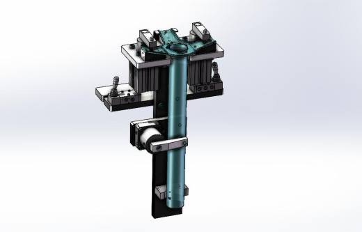 立柱气动焊接夹具设计3D+CAD工程图缩略图