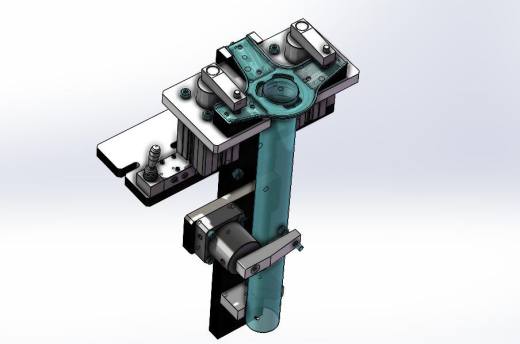 立柱气动焊接夹具设计3D+CAD工程图缩略图