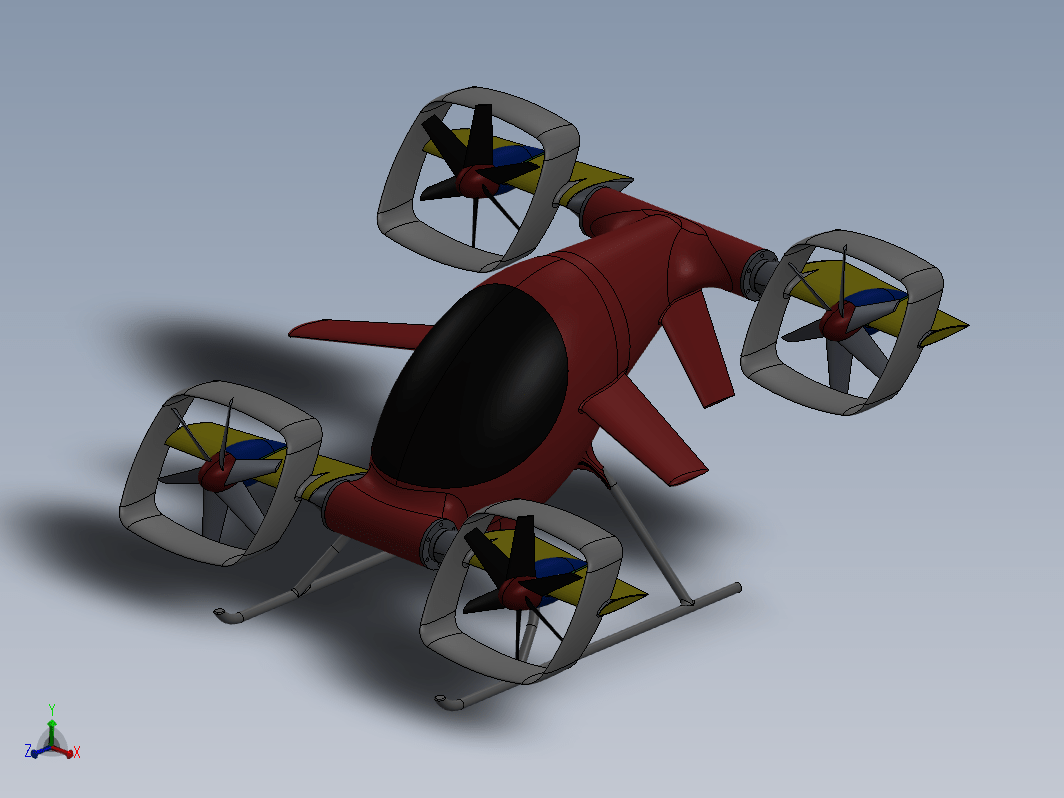 飞行器模型3D图纸 STEP格式