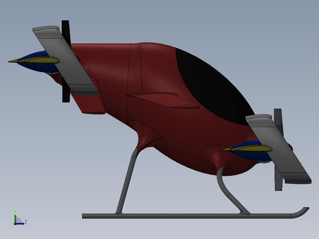 飞行器模型3D图纸 STEP格式