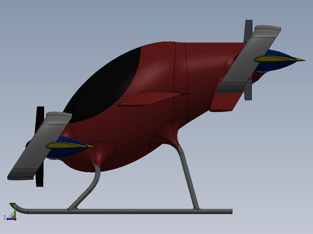 飞行器模型3D图纸 STEP格式